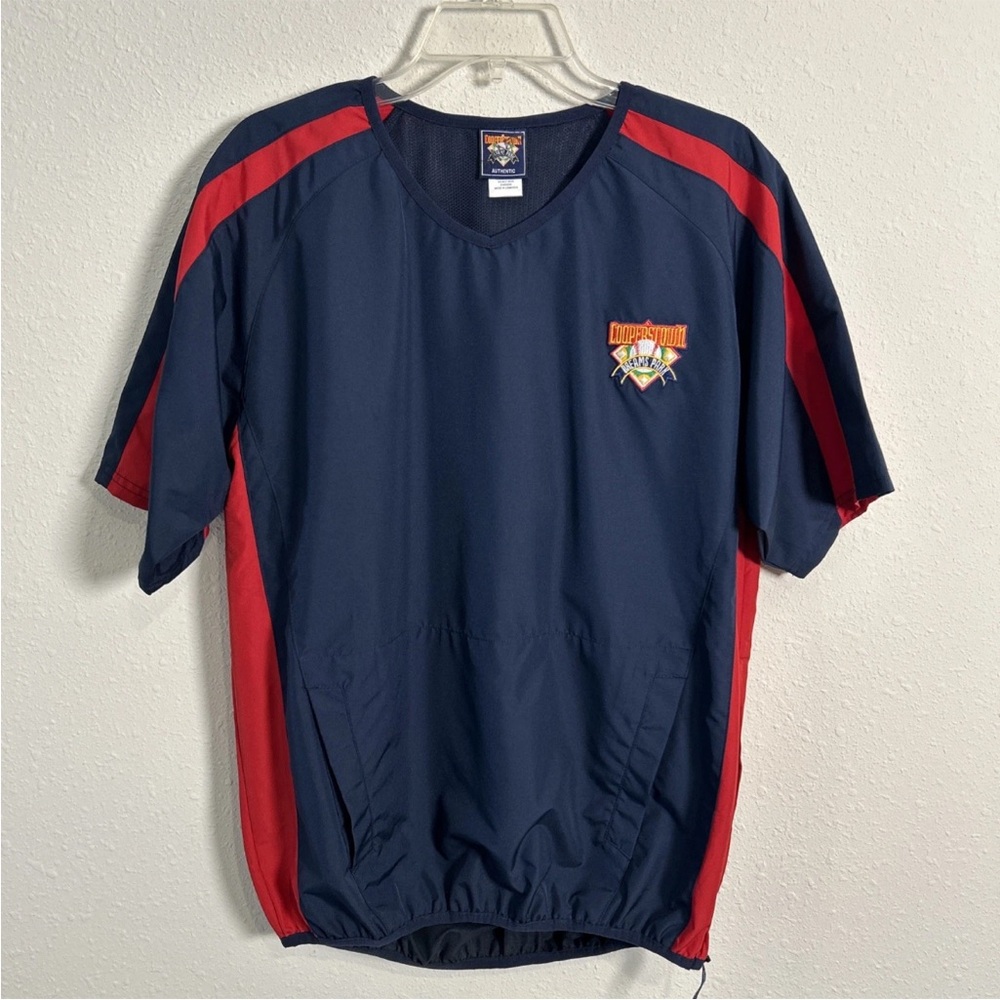 MLB Cooperstown Dreams Park Authentic Side Zip Mens Small Windbreaker Pullover